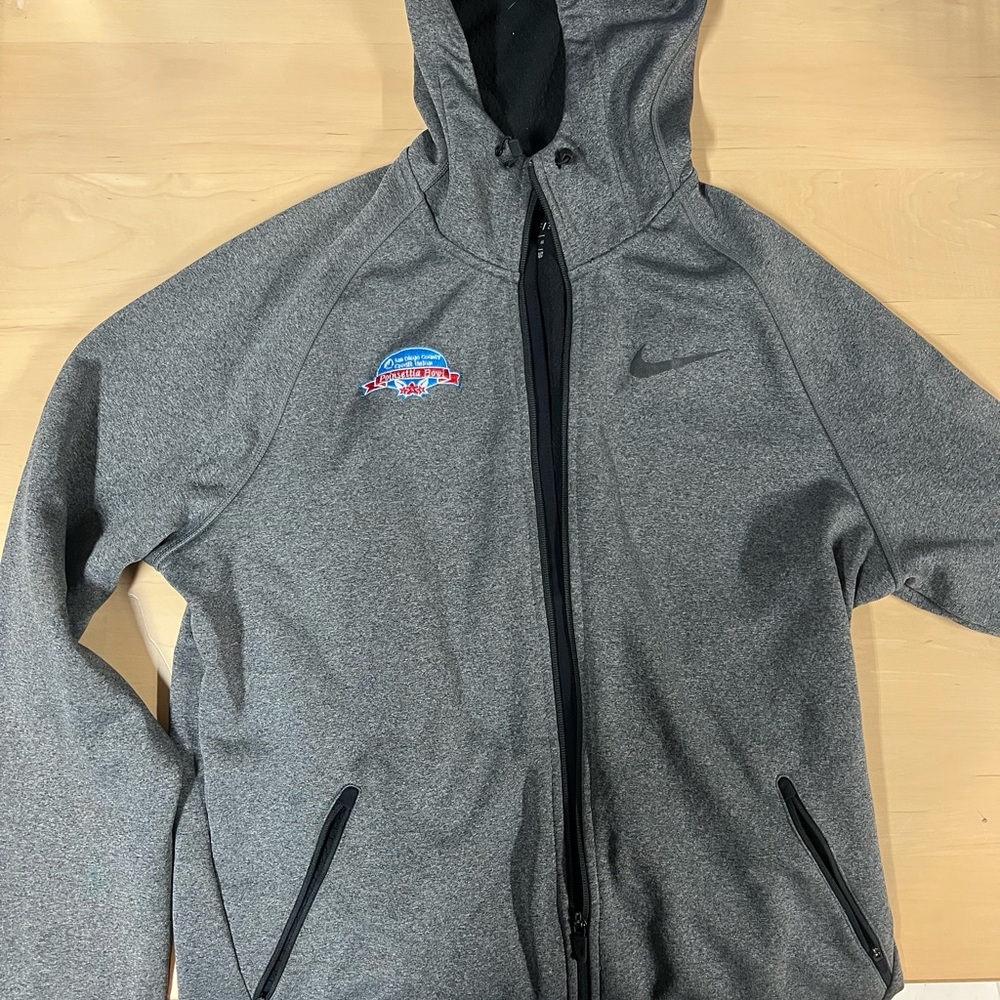 Nike Dri-FIT Charcoal Jacket with Embroidered Patch
